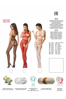 Bodystocking Bs 048 red-2